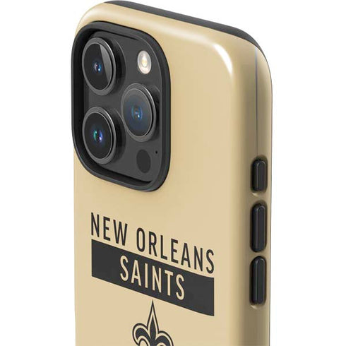 NFL New Orleans Saints Gold Performance Series iPhone 16 Pro Impact Case